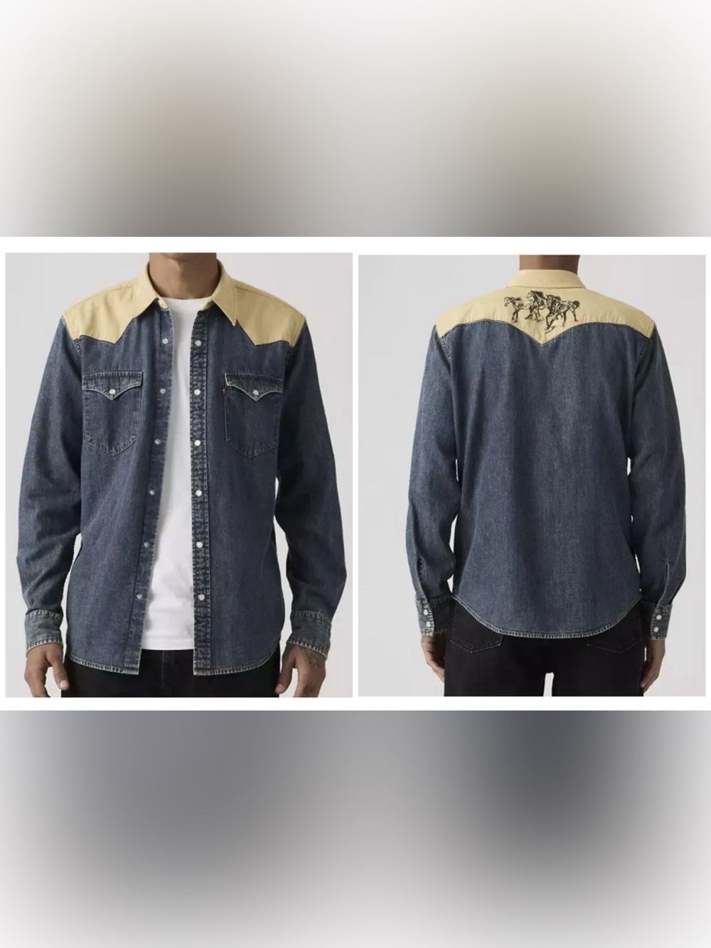 Levi’s The Western Standard Fit Button Down Denim Rodeo Shirt